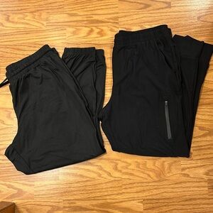 Women’s joggers. Bundle of two black pairs of joggers. Size Large.
